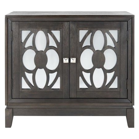 Safavieh Shannon 2 Door Chest - Gry Wash Walnut & Mirror CHS9203B